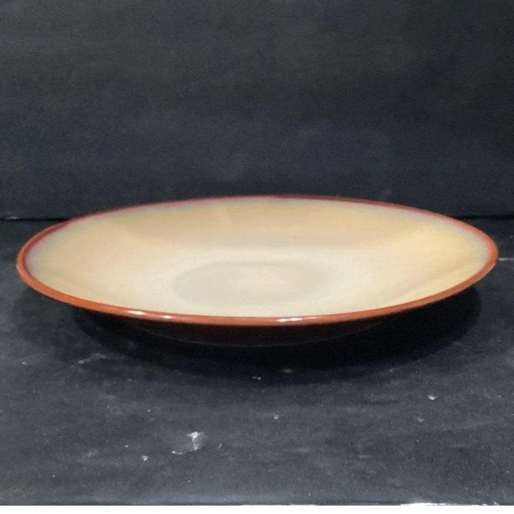 Sango‎ Nova Brown Chop Plate #4933, Vintage Stoneware Serving Platter, Serveware